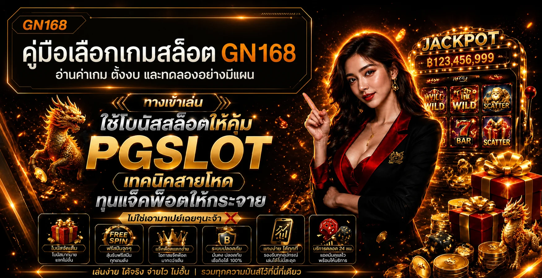 GN168 คู่มือเลือกเกมสล็อต อ่าน RTP และตั้งงบ